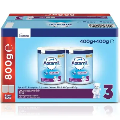Aptamil Prosyneo 3 Devam Sütü 400 gr x2 Adet Megasize 1+ Yaş