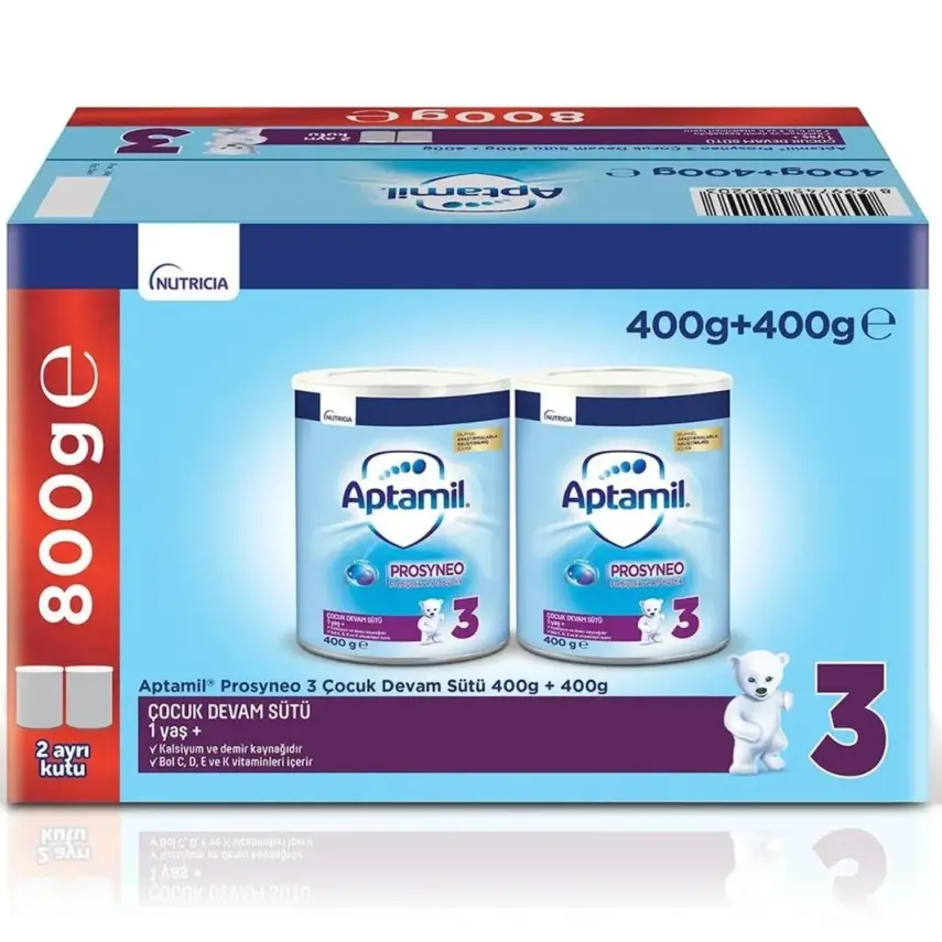 Aptamil Prosyneo 3 Devam Sütü 400 gr x2 Adet Megasize 1+ Yaş - 1