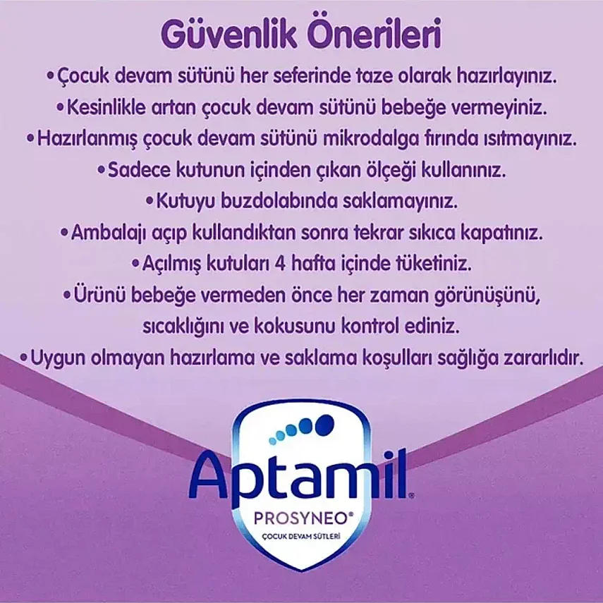 Aptamil Prosyneo 3 Devam Sütü 800 gr 1+ Yaş - 8