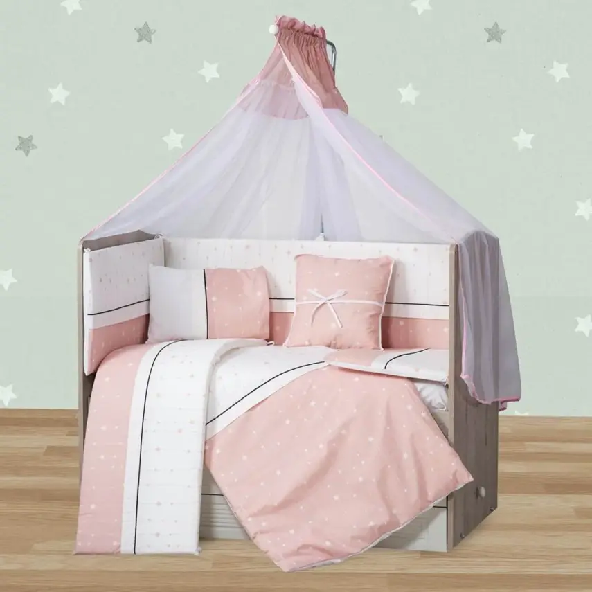 Aras Bebe Stella Uyku Seti 70*130 Pembe - 1