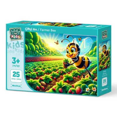Art Çocuk Çiftçi Arı 25 Parça Puzzle