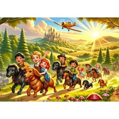 Art Çocuk Ormanda Keşif 100 Parça Puzzle (1)