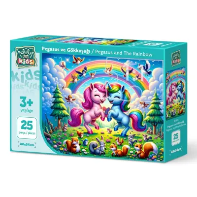 Art Çocuk Pegasus Ve Gökkuşağı 25 Parça Puzzle