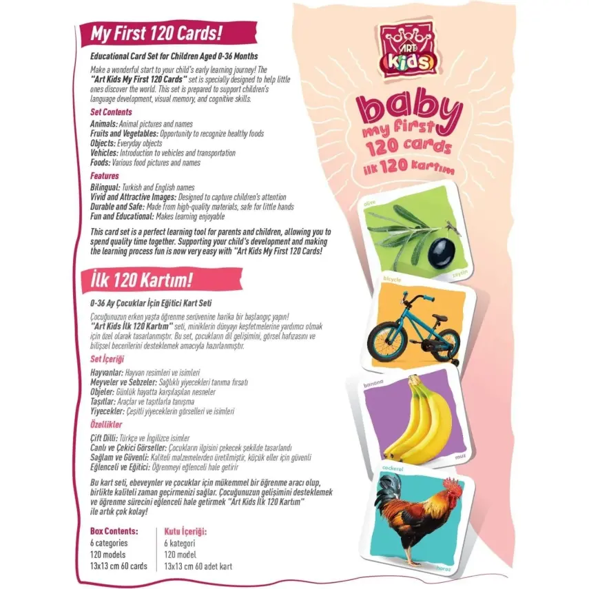 Art Kids Baby İlk Eğitici Kartlarım - 6