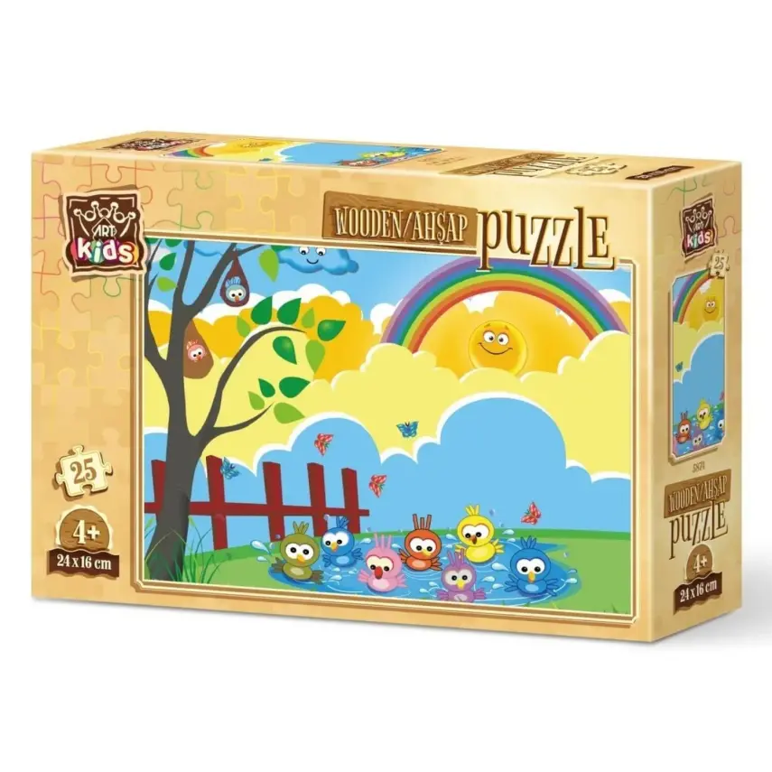 Art Kids Banyo Zamanı Ahşap Puzzle 25 Parça - 1