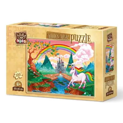 Art Kids Gökkuşağı Pony Ahşap Puzzle 100 Parça - 1
