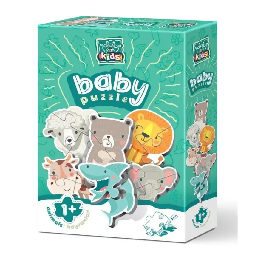 Art Kids Hayvanlar Baby Puzzle 19 Parça - 1