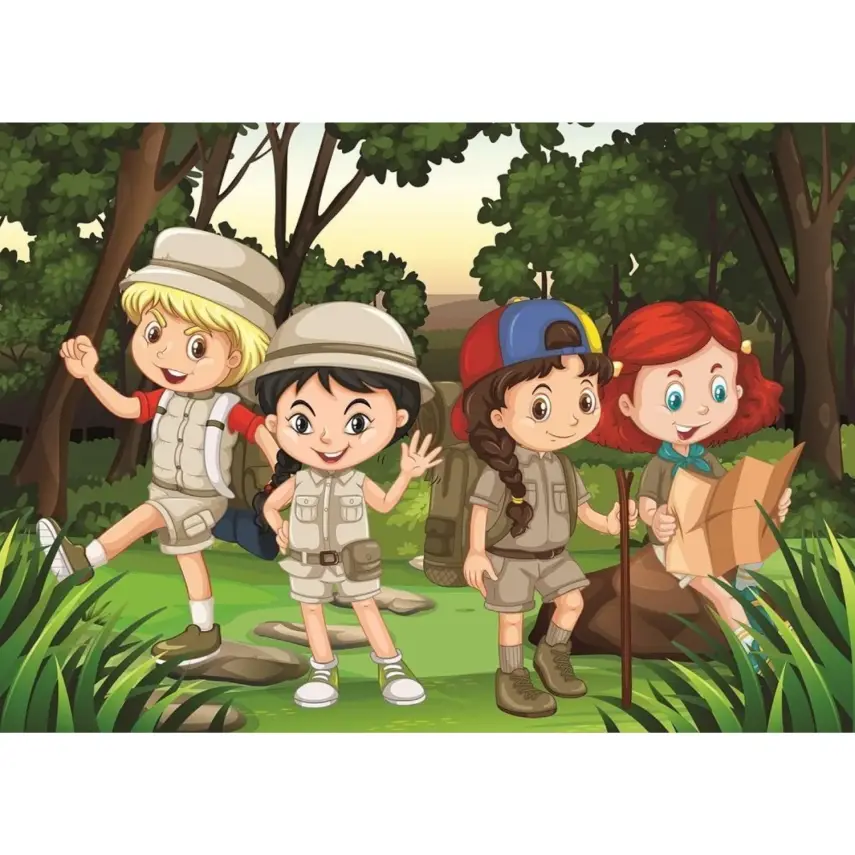 Art Kids İzci Kampı 2X100 Parça Puzzle - 2