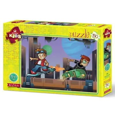 Art Kids Kaykaycı Çocuklar 50 Parça Puzzle