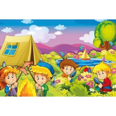Art Kids Meraklı Kampçılar Ahşap Puzzle 25 Parça - 6