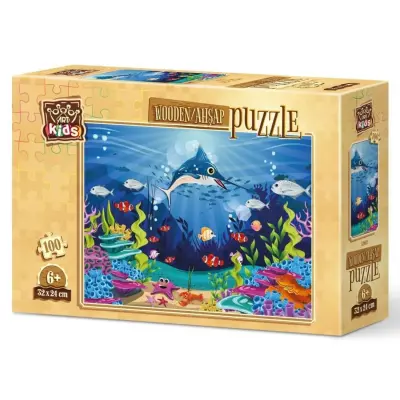 Art Kids Okyanus Trafiği Ahşap Puzzle 100 Parça - 1