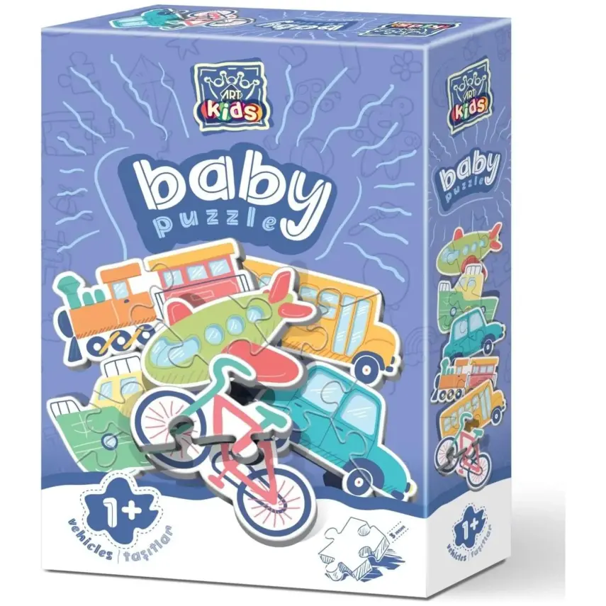 Art Kids Taşıtlar Baby Puzzle 19 Parça - 1