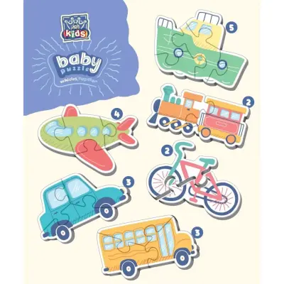 Art Kids Taşıtlar Baby Puzzle 19 Parça - 5
