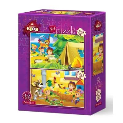 Art Kids Tatil Keyfi 35+60 Parça Puzzle