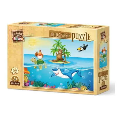 Art Kids Tatilci Tavuk Ahşap Puzzle 50 Parça - 1