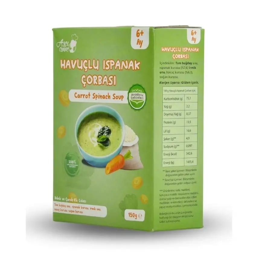 Aşçı Anne Havuçlu Ispanak Çorba 150 gr - 2