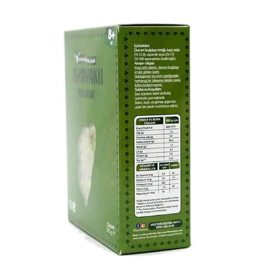 Aşçı Anne Ispanaklı Makarna (Dirsek) 250 gr - 2