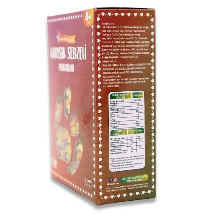 Aşçı Anne Karışık Sebzeli Makarna Boncuk 250 gr - 3