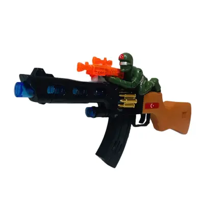 Askerli Tüfek Pilli Sesli Hareketli