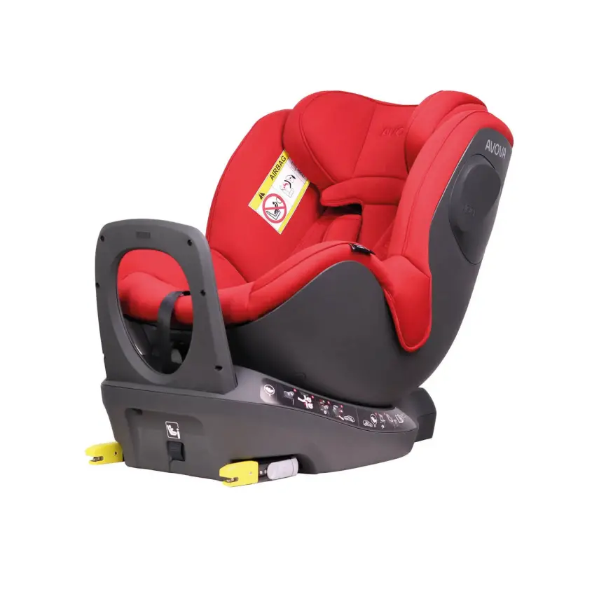 Avova Sperber Fix I-Size 360° Dönebilen Adac'lı İsofixli ve ISIP Korumalı 0-18 Kg Oto Koltuğu Maple Red - 6
