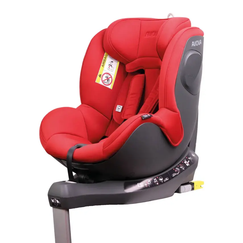 Avova Sperber Fix I-Size 360° Dönebilen Adac'lı İsofixli ve ISIP Korumalı 0-18 Kg Oto Koltuğu Maple Red - 5