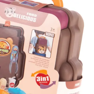 Aya Toys Kahve Sırt Çantası Lezzetli Yemekler 27 Parça - 3