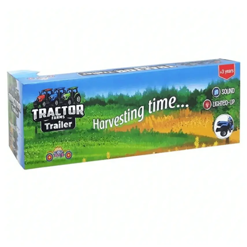 Aya Toys Romorklu Pilli Traktör - 7