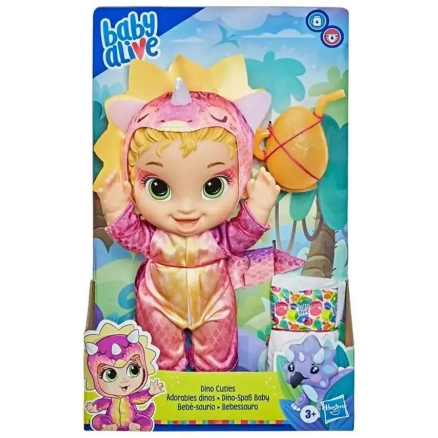 Baby Alive Dino Cuties Bebek Sarışın - 5