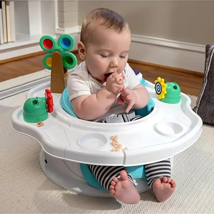 Baby Einstein SuperSeat Touch of Tunes 3 in 1 Portatif Mama Sandalyesi Beyaz - 5