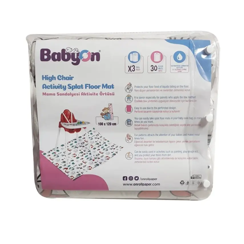 Baby On Mama Sandalyesi Aktivite Örtüsü 30lu - 2