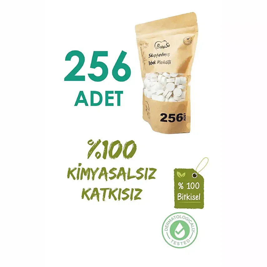 Baby So Sıkıştırılmış Mendil Doypack Paket 256lı - 5