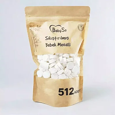 Baby So Sıkıştırılmış Mendil Doypack Paket 512li