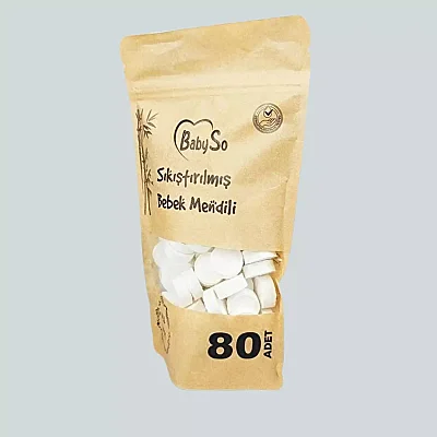 Baby So Sıkıştırılmış Mendil Doypack Paket 80li - 3
