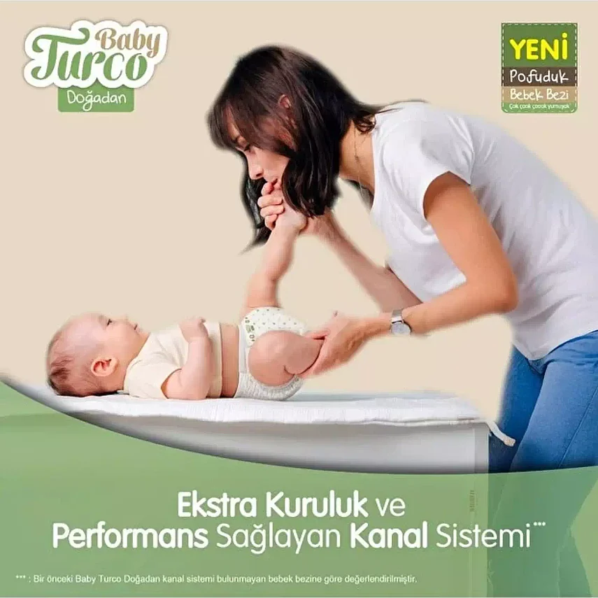 Baby Turco Doğadan Bebek Bezi 6 Numara XL 62 Adet Avantaj Paket - 3
