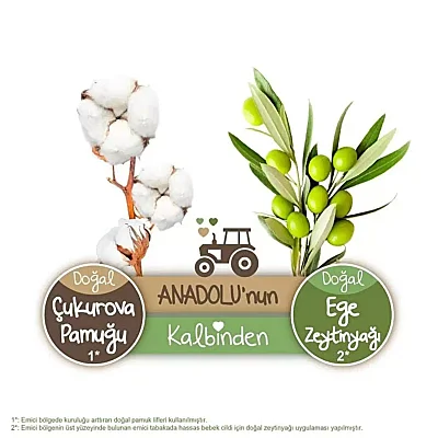 Baby Turco Doğadan Bebek Bezi 6 Numara XL 62 Adet Avantaj Paket - 4