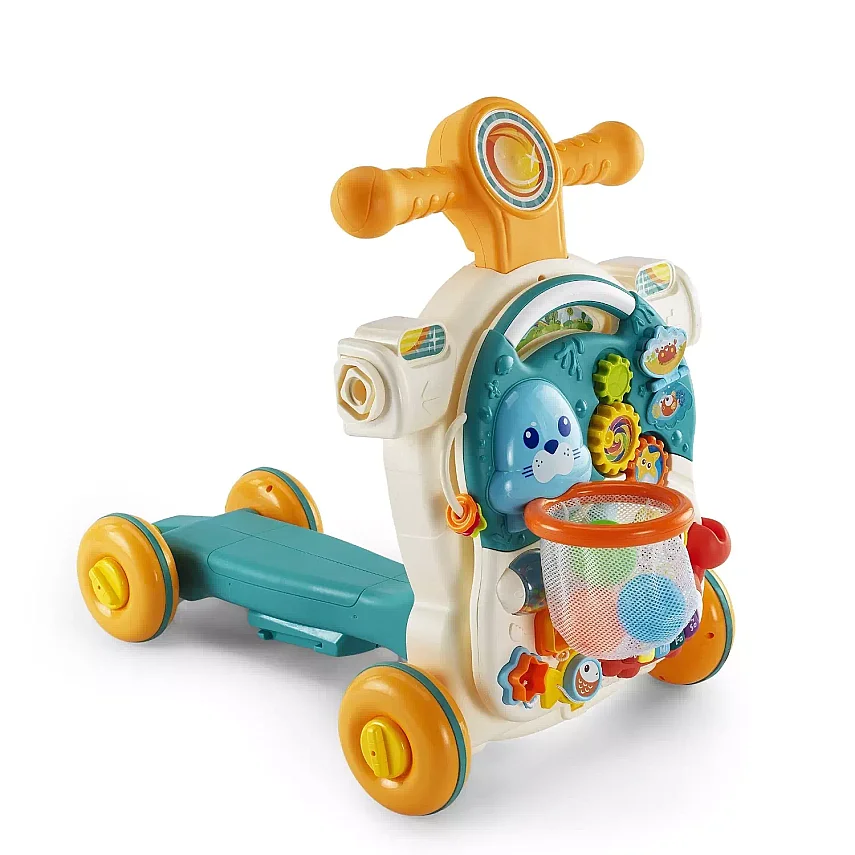 BAby2Go 4 in 1 Aktivite Merkezi Ve Yürüteç Mavi - 3