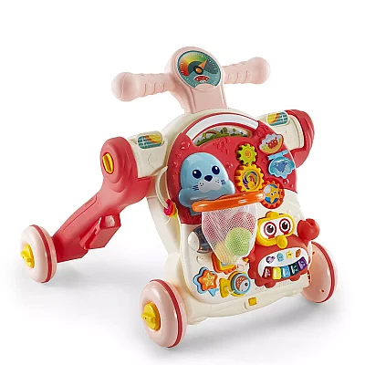 BAby2Go 4 in 1 Aktivite Merkezi Ve Yürüteç Pembe