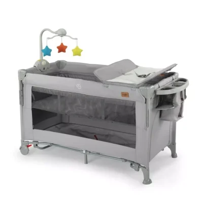 Baby2Go Bony Anne Yanı Oyun Parkı 60x120 cm Gri