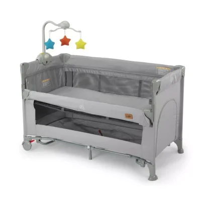 Baby2Go Bony Anne Yanı Oyun Parkı 60x120 cm Gri (1)