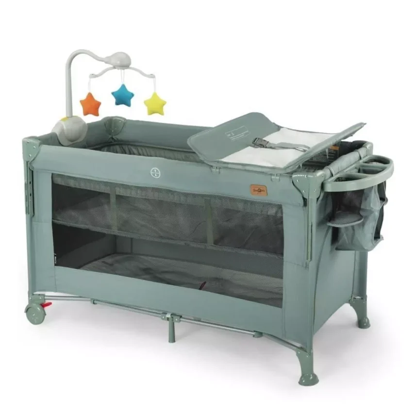 Baby2Go Bony Anne Yanı Oyun Parkı 60x120 cm Yeşil - 1