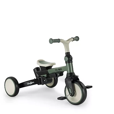 Baby2Go Go-Bike Ebeveyn Kontrollü 3 Tekerlekli Tenteli 6 In 1 Bisiklet Yeşil - 6