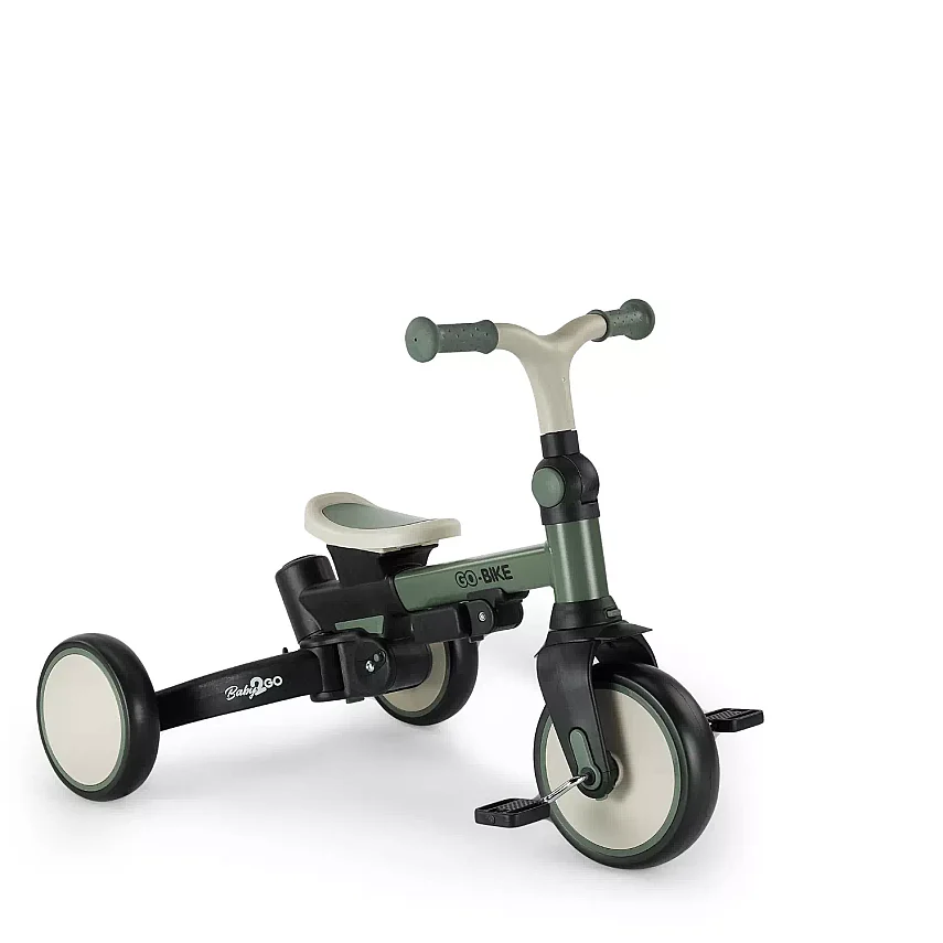 Baby2Go Go-Bike Ebeveyn Kontrollü 3 Tekerlekli Tenteli 6 In 1 Bisiklet Yeşil - 6