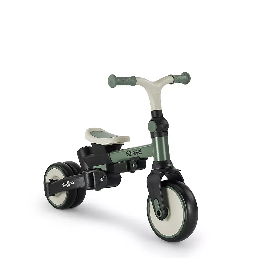 Baby2Go Go-Bike Ebeveyn Kontrollü 3 Tekerlekli Tenteli 6 In 1 Bisiklet Yeşil - 9