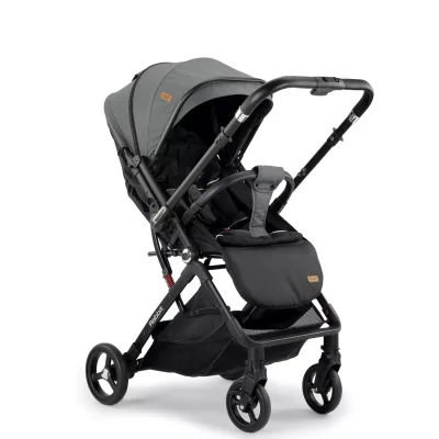 Baby2Go Rabbit Çift Yönlü Bebek Arabası Gri (1)