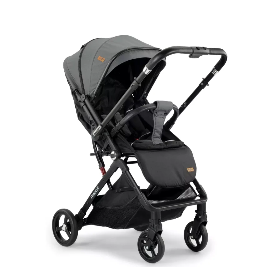 Baby2Go Rabbit Çift Yönlü Bebek Arabası Gri - 2