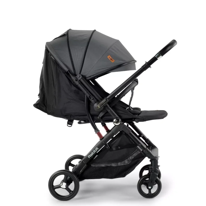 Baby2Go Rabbit Çift Yönlü Bebek Arabası Gri - 3