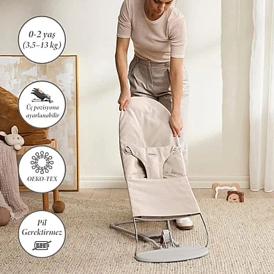 Babybjörn Bliss Ana Kucağı Woven Melange Light Beige - 8