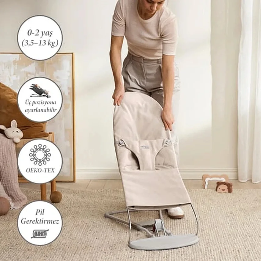 Babybjörn Bliss Ana Kucağı Woven Melange Light Beige - 8