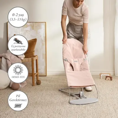 Babybjörn Bliss Ana Kucağı Woven Melange Light Pink (1)