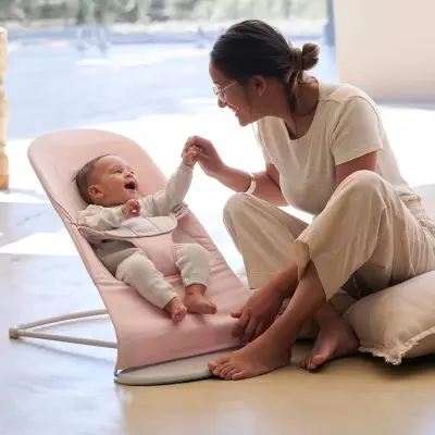 Babybjörn Balance Soft Ana Kucağı Cotton Jersey Light Pink-Grey - 4